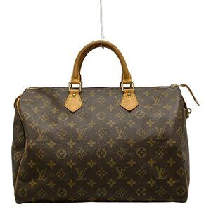 Authentic LOUIS VUITTON Speedy 35 Monogram Hand Bag bran848-110825